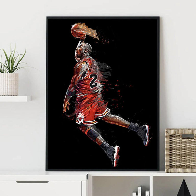 Michael Jordan Canvas Wall Painting