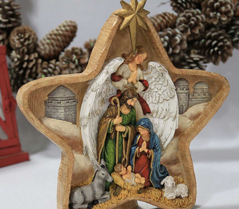 christmas decoration jesus figurine